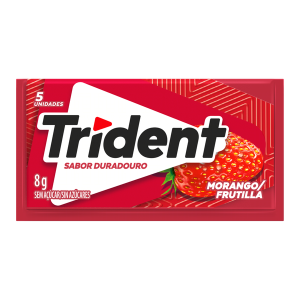 Chiclete Trident Morango 8g
