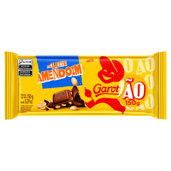 Chocolate Barra Amendoim Garoto 150g