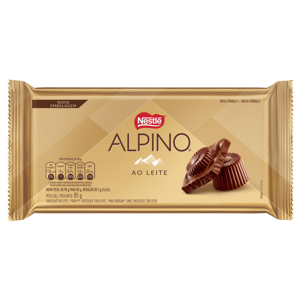 Chocolate Nestlé Alpino Ao Leite 85g