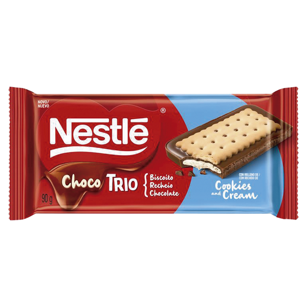 Chocolate Nestlé Recheado Biscoito Chocolate 90g