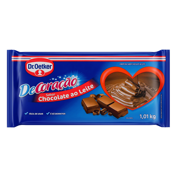 Chocolate Cobertura Ao Leite Dr. Oetker 1,01kg
