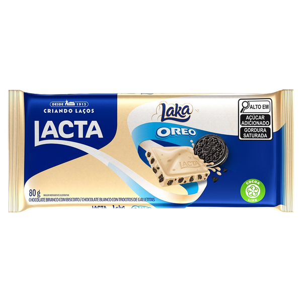 Chocolate Lacta Laka Oreo 80g