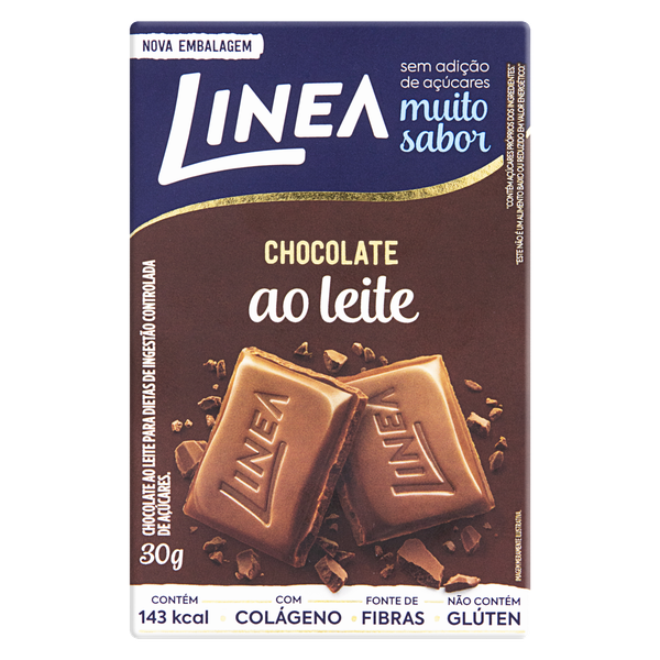 Chocolate Linea Ao Leite Sem Açúcar 30g