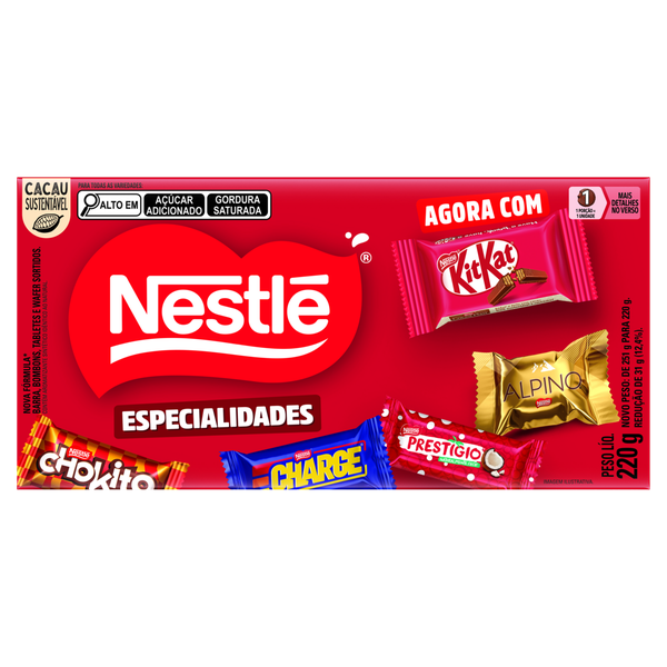 Chocolate Nestlé Bombom Especialidades Sortido 220g