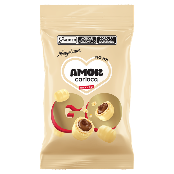 Chocolate Neugebauer Bibs Go Amor Carioca Branco 40g