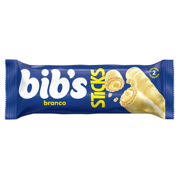 Chocolate Neugebauer Bibs Sticks Branco 29g