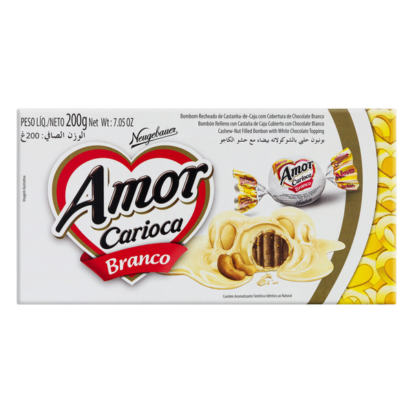 Chocolate Neugebauer Amor Carioca Branco Bombom 200g