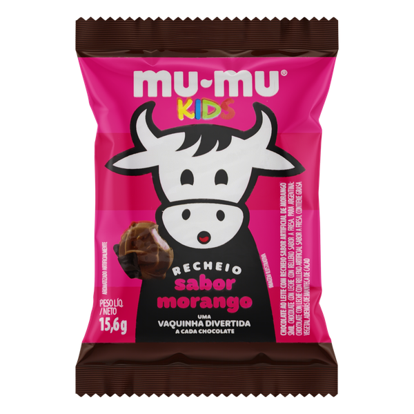 Chocolate Neugebauer Mú-Mú Kids Morango 15,6g