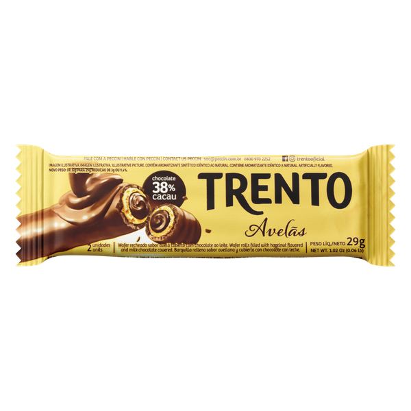 Chocolate Trento Wafer Avelã 29g
