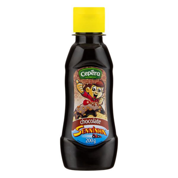 Cobertura de Sorvete Cepêra Senninha Chocolate 200g