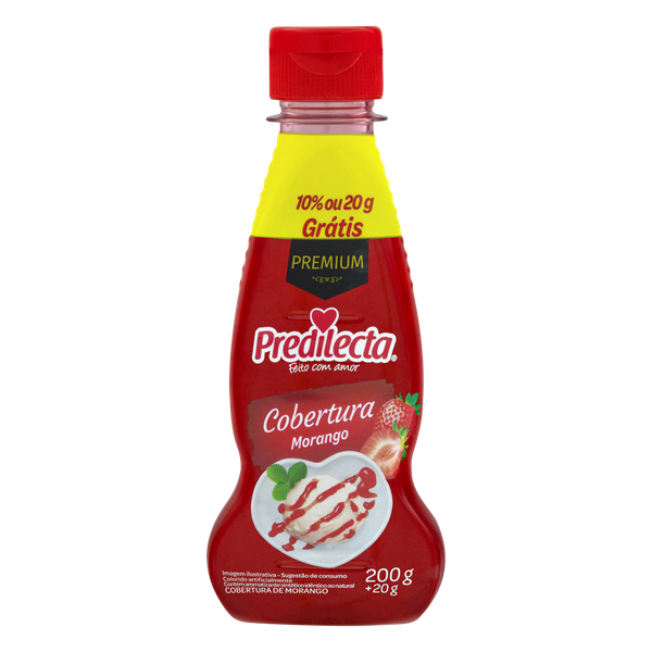 Cobertura Sorvete Predilecta + 20g Morango 200g
