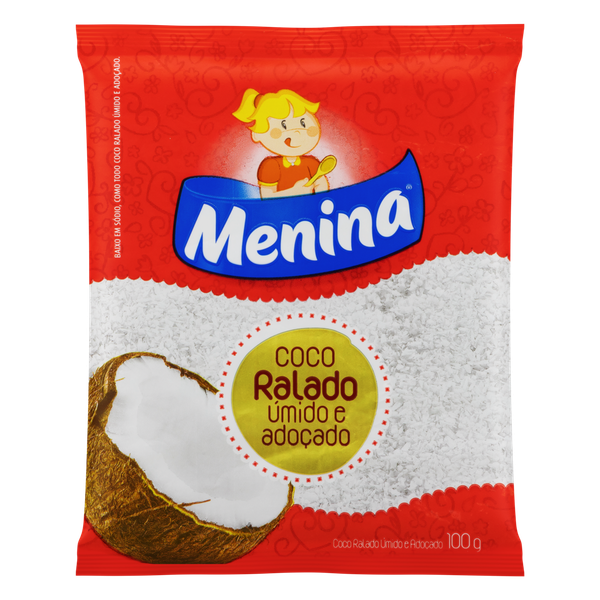 Coco Ralado Menina Úmido 100g