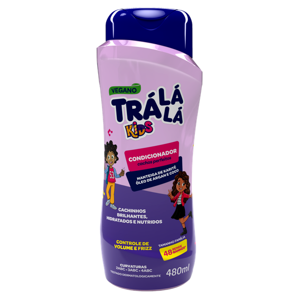 Condicionador Tra Lá Lá Kids 480ml Cachos