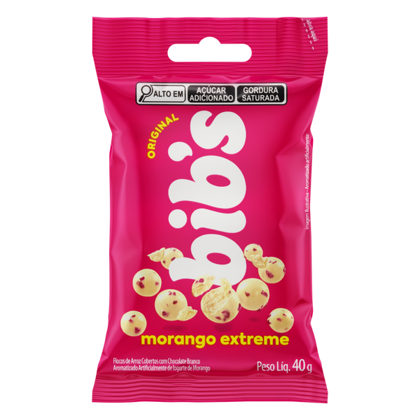 Confeito Bib's Neugebauer Iogurte de Morango 40g