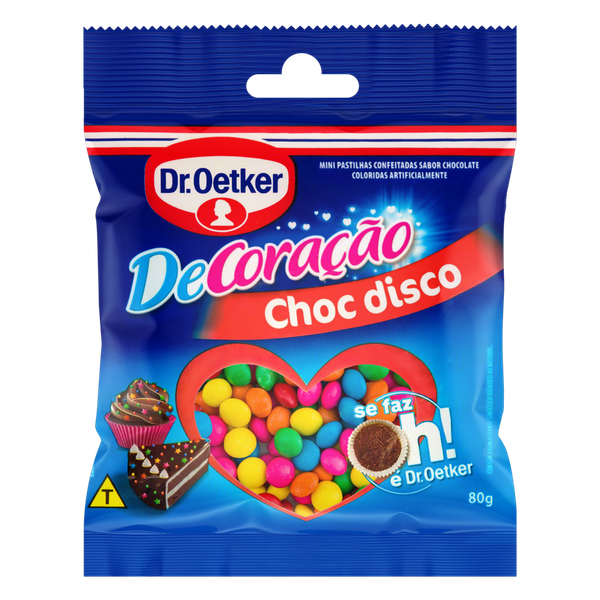 Confeito Dr. Oetker Disco de Chocolate 80g