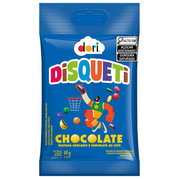 Confeito Dori Disqueti Chocolate 60g