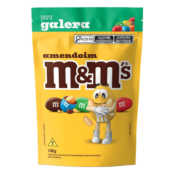 Chocolate M&ms Mms Pouch Amendoim 148g