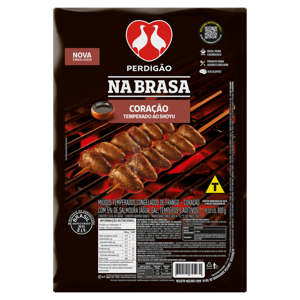 Coração de Frango Perdigão Nabrasa M Shoy 800g
