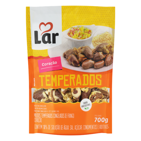 Coração de Frango Lar Temperado Congelado 700g