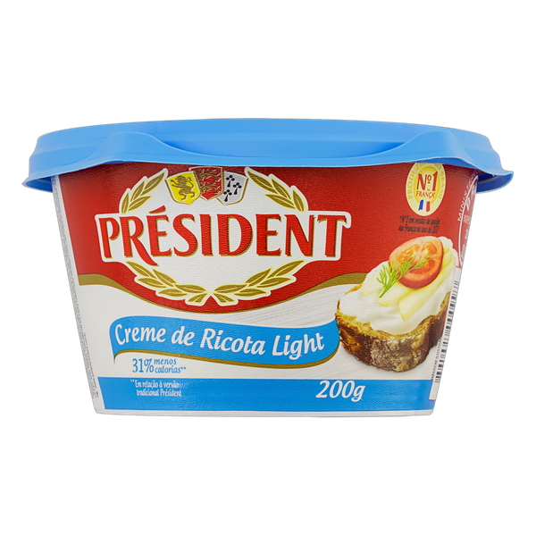 Creme de Ricota Président Light 200g
