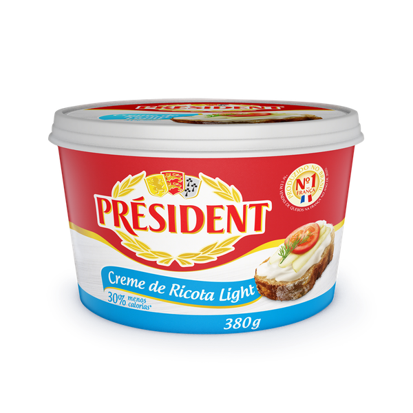 Creme de Ricota Président Light 380g