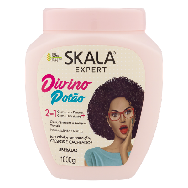Creme Para Tratamento Capilar Skala Divino Potão 2em1 Transição Capilar 1kg