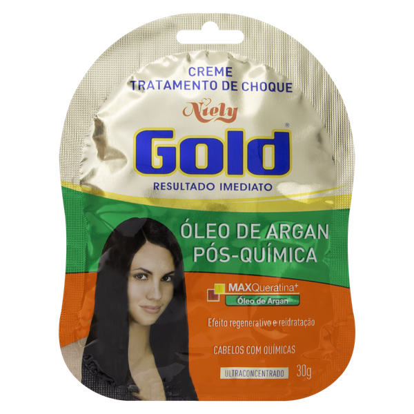 Creme de Tratamento de Choque Niely Sachê Óleo Arg 30g