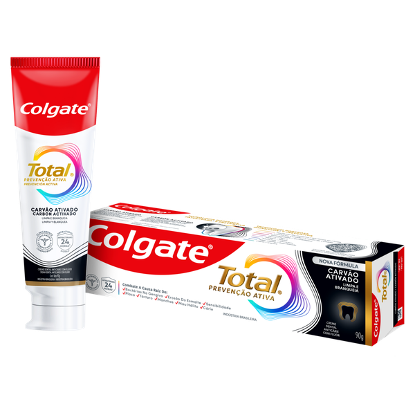 Creme Dental Colgate Total 12 Charcoal 90g