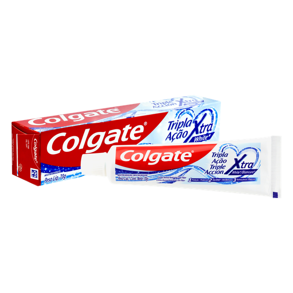Creme Dental Colgate Tripla Ação Extra White 70g