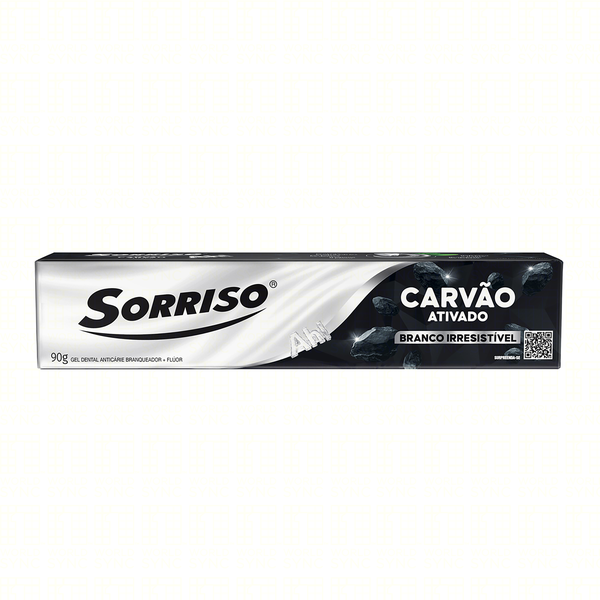 Creme Dental Sorriso Carvão Ativo 90g