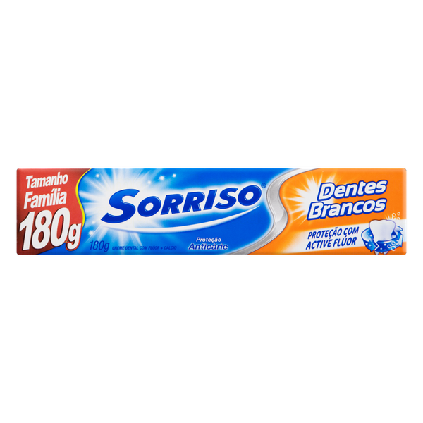 Creme Dental Sorriso Dentes Brancos Azul 180g