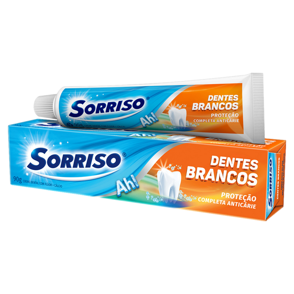 Creme Dental Sorriso Dentes Brancos Azul 90g
