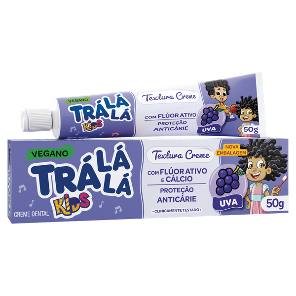 Creme Dental Tra Lá Lá Kids Uva 50g