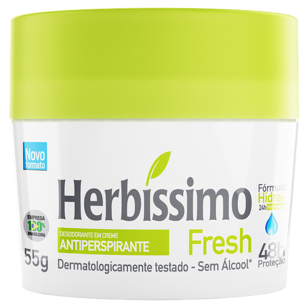 Desodorante Creme Herbíssimo Fresh 55g