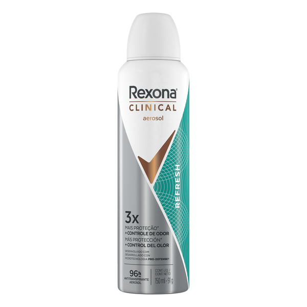 Desodorante Aerosol Rexona Clinical Feminino Refresh 150ml