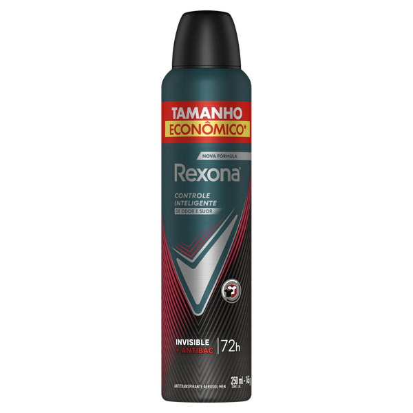 Desodorante Rexona Aerosol Masculino 72H Invisible 250ml