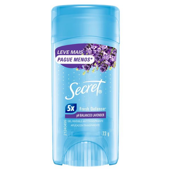 Desodorante Secret Stick Clear Lavander Lm Pm 73g