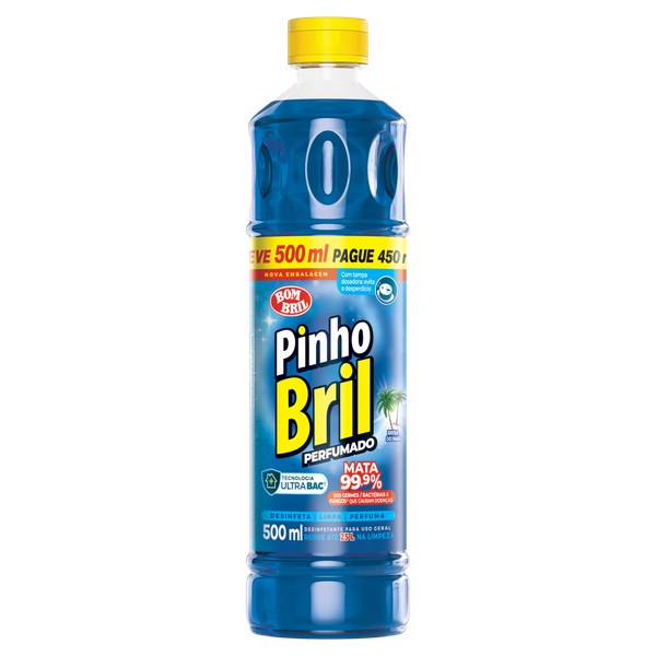 Desinfetante Pinho Bril Brisa do Mar Leve 500ml Pague 450ml