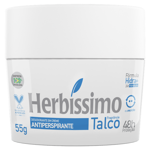 Desodorante Creme Herbíssimo Talco 55g