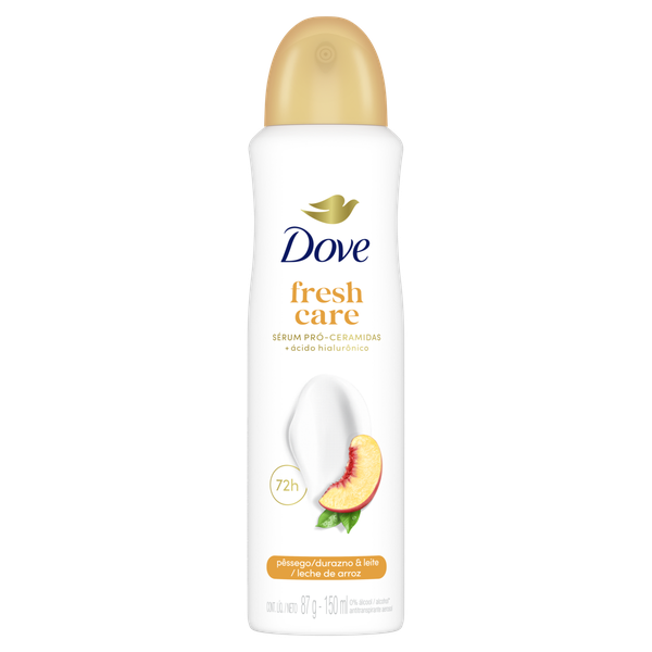 Desodorante Aerosol Dove Feminino Pêssego e Leite de Arroz 150ml
