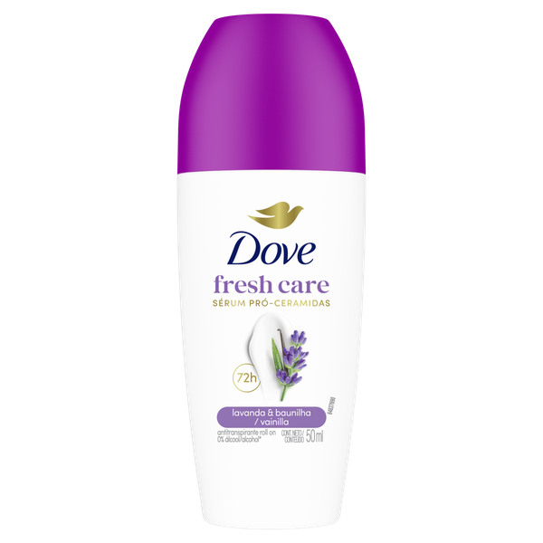 Desodorante Roll-On Dove Feminino Lavanda e Baunilha 50ml