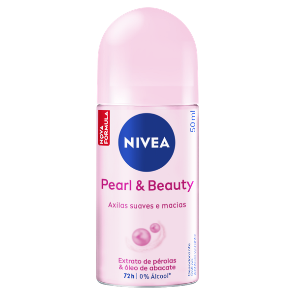 Desodorante Roll-On Nivea Feminino Pearl Beauty 50ml