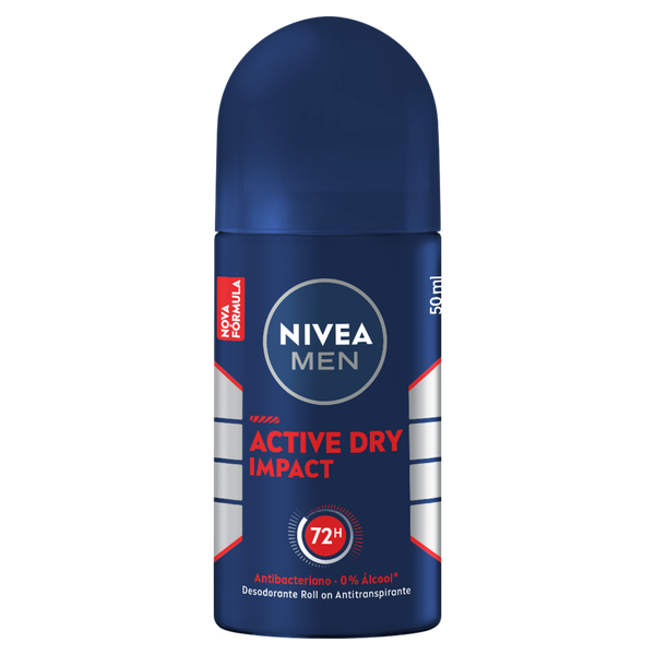 Desodorante Masculino Nivea Men Dry Impact Roll-On 50ml