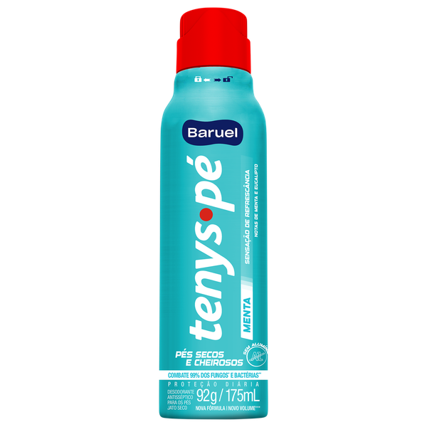 Desodorante para os Pés Tenys Pé Jato Seco Menta F 150ml
