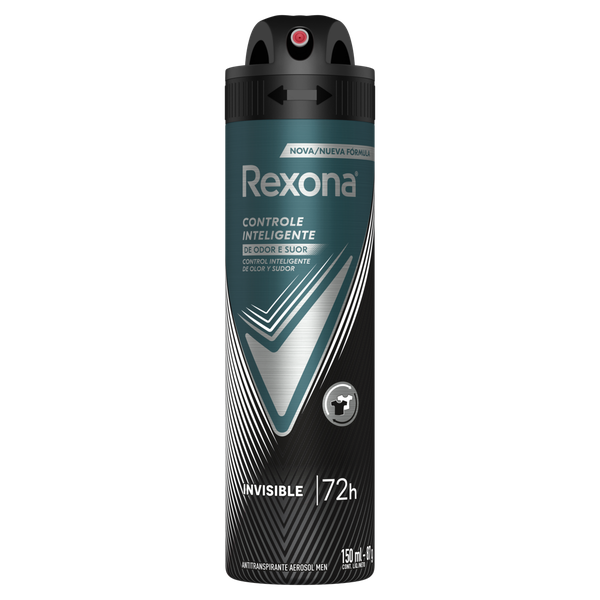Desodorante Aerosol Rexona Masculino Invisible 150ml
