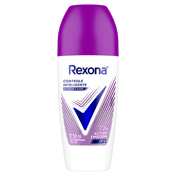 Desodorante Roll-On Rexona Feminino Active Emotion 50ml