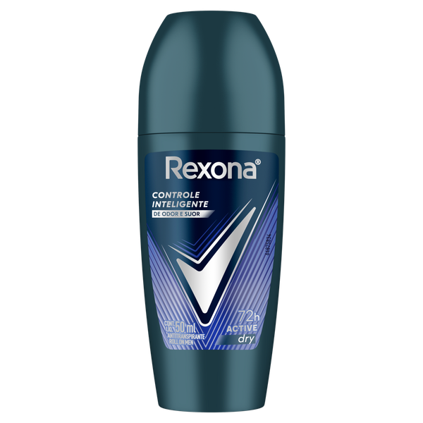 Desodorante Roll-On Rexona Masculino Active Dry 50ml