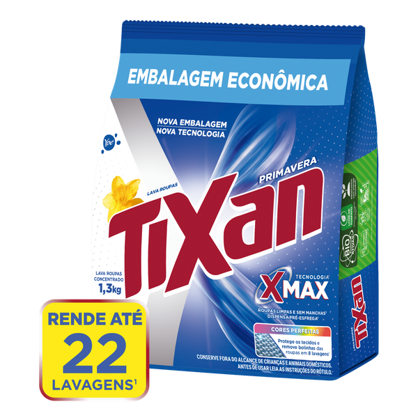 Detergente Pó Tixan Ypê Sachê Primav 1,3kg