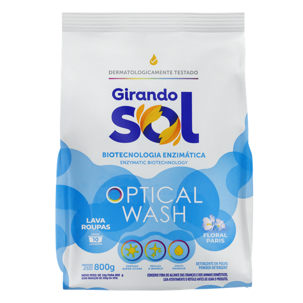Detergente em Pó Girando Sol Azul 800g