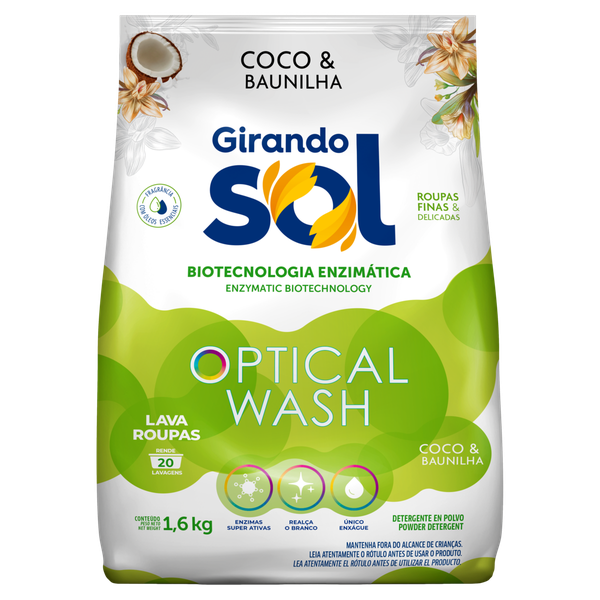Detergente em Pó Girando Sol Coco e Baunilha 1,6kg